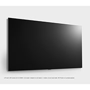 LG Телевизор Smart TV 97'' LG OLED evo AI G4 4K OLED97G4, Вид справа и сбоку на телевизор LG OLED evo, OLED G4, установленный на стене, OLED97G4RLA, thumbnail 5
