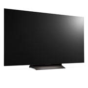 LG Телевизор Smart TV OLED evo AI C4 4K 55'' OLED55C4, Вид слева и сбоку на телевизор, OLED55C4RLA, thumbnail 6