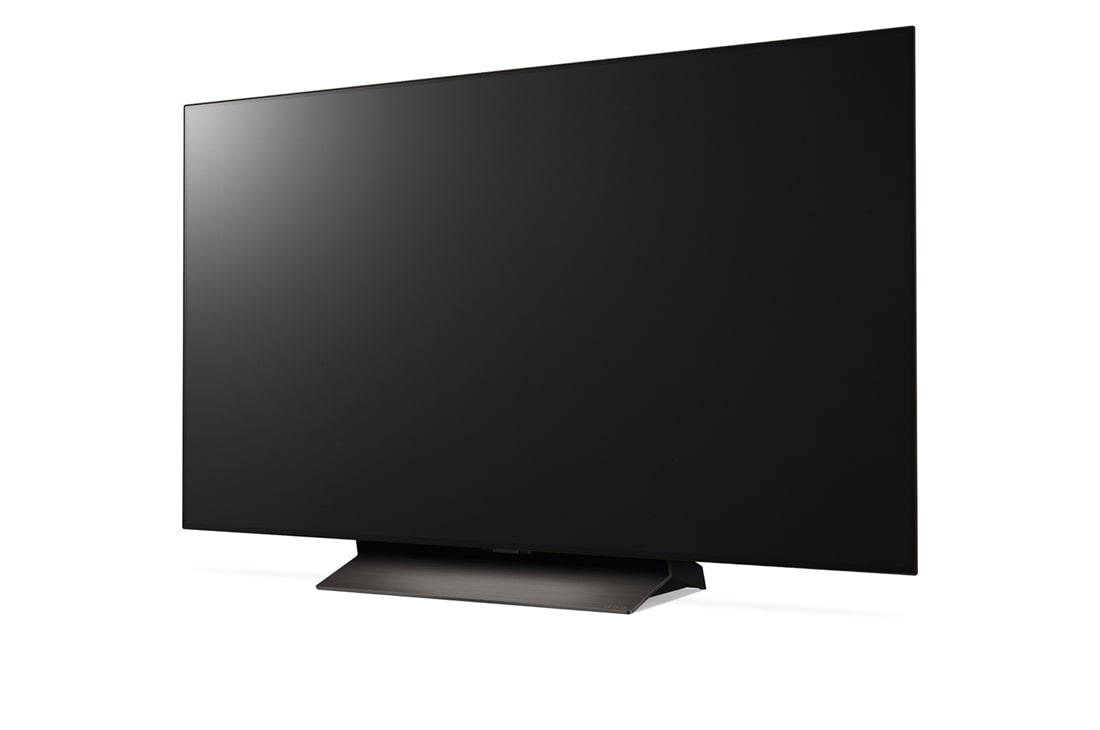 LG Телевизор Smart TV LG OLED evo AI C4 4K 48'' OLED48C4, Вид справа и сбоку под небольшим углом на телевизор, OLED48C4RLA, thumbnail 2