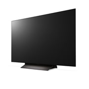 LG Телевизор Smart TV LG OLED evo AI C4 4K 48'' OLED48C4, Вид справа и сбоку под небольшим углом на телевизор, OLED48C4RLA, thumbnail 3