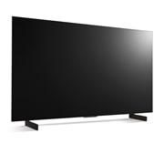LG Телевизор Smart TV LG OLED evo AI C4 4K 42'' OLED42C4, Вид слева и сбоку на телевизор, OLED42C4RLA, thumbnail 6