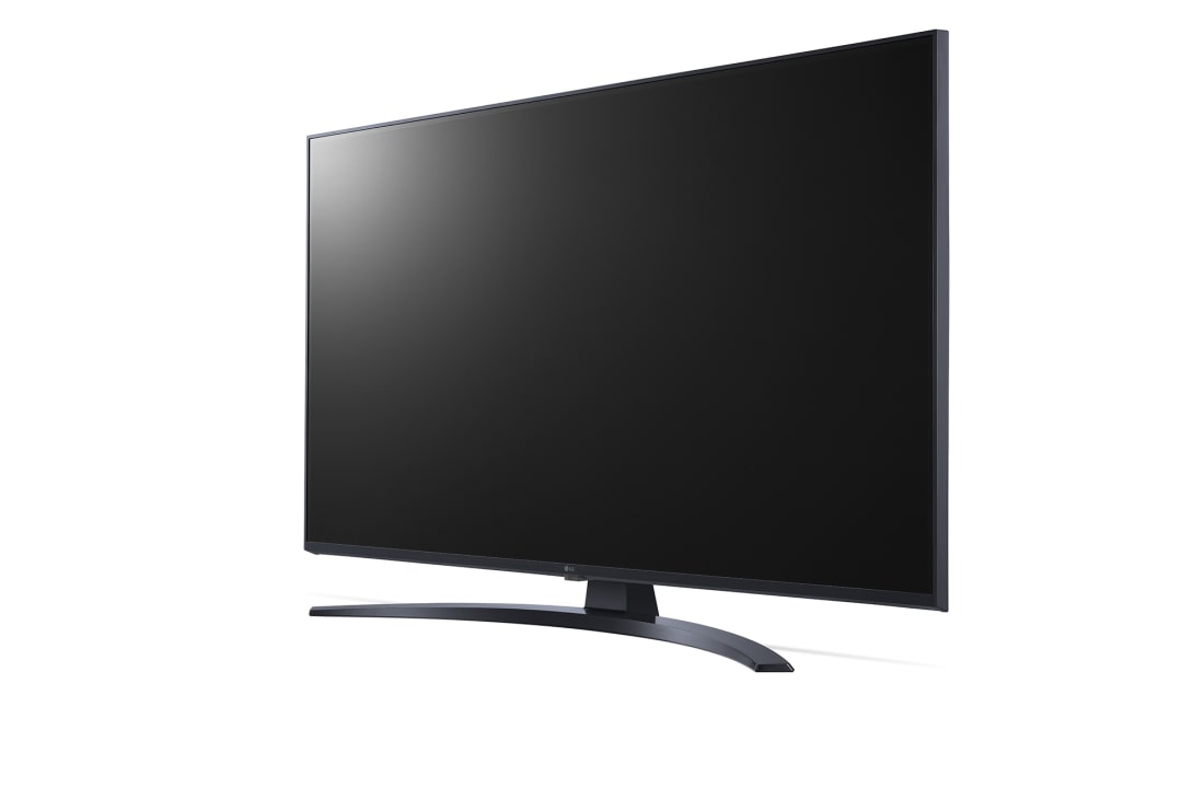 LG Телевизор LG 43UT81006LA 43'' UHD AI 4K, Вид слева под небольшим углом на телевизор LG UHD TV, UT80, 43UT81006LA, thumbnail 3