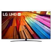 LG Телевизор LG 86UT81006LA 86'' UHD AI 4K, Вид спереди на телевизор LG UHD TV, 86UT81006LA, thumbnail 1