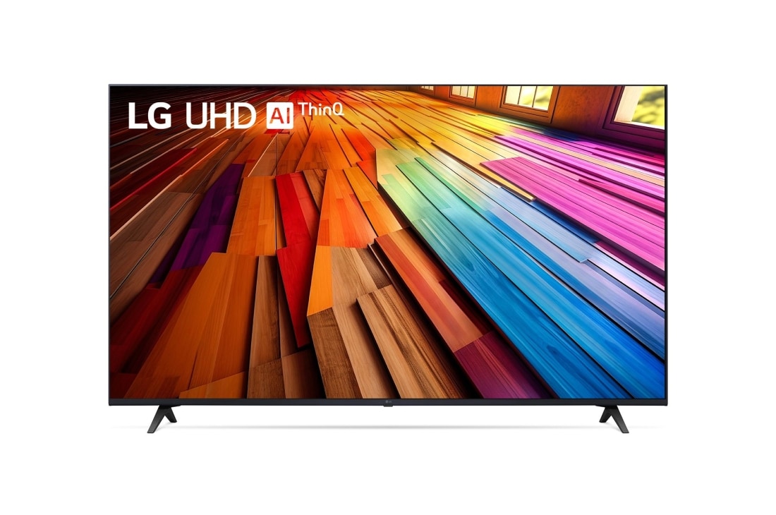 LG Телевизор Smart TV LG UHD UT80 4K 55'', Вид спереди на телевизор LG UHD TV, 55UT80006LA