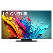 LG 4K телевизор 50'' LG AI 50QNED86T6A, Вид спереди на телевизор LG QNED, QNED85 с текстом LG QNED, 2024 и логотипом webOS Re:New Program на экране, 50QNED86T6A, thumbnail 1