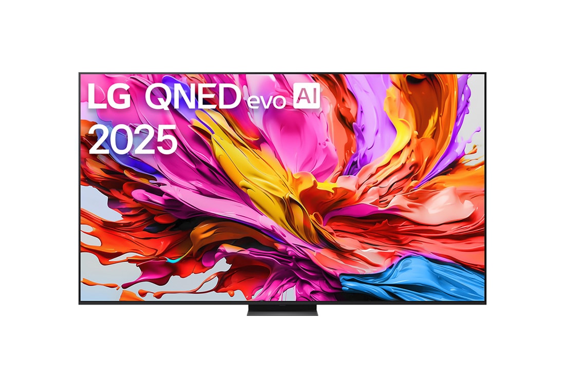LG 100 -LG QNED evo AI QNED86 4K Телевизор Smart TV 2025, front view, 100QNED86A6
