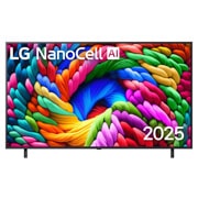 LG Телевизор LG 50NANO90A6B 50'' Nanocell AI 4K 2025, front view, 50NANO90A6B, thumbnail 1