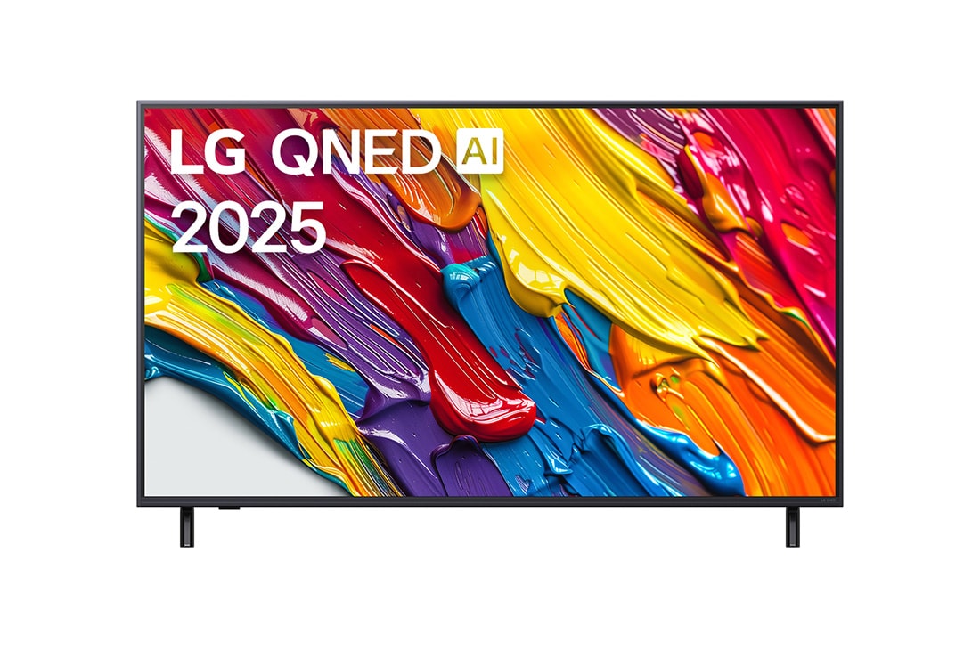 LG 55-дюймовый телевизор Smart TV LG QNED AI QNED82 4K 2025, Front view, 55QNED82A6B