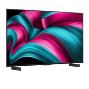 LG Телевизор LG OLED42C5RLA 42'' OLED C5 evo AI 4K 2025, Вид сзади на телевизор Smart TV LG OLED evo AI C5 4K., OLED42C5RLA, thumbnail 2