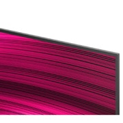 LG Телевизор LG OLED42C5RLA 42'' OLED C5 evo AI 4K 2025, Гостиная с закрепленным на стене LG OLED TV. На телевизоре изображение горного массива на фоне вечернего темного неба со звездами. Изображение разделено пополам для показа насыщенности настоящего черн, OLED42C5RLA, thumbnail 7