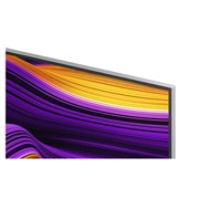 LG Телевизор LG OLED77G5RLA 77'' OLED G5 evo AI 4K 2025, Космический шаттл запускается с Земли. Изображение разделено пополам: одна половина немного темнее и тусклее. На другой половине видно, как ярко выглядит взрыв ракеты, демонстрируя, насколько яркими м, OLED77G5RLA, thumbnail 7