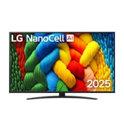 LG Телевизор LG 50NANO81A6A 50'' Nanocell AI 4K 2025, front view, 50NANO81A6A, thumbnail 1