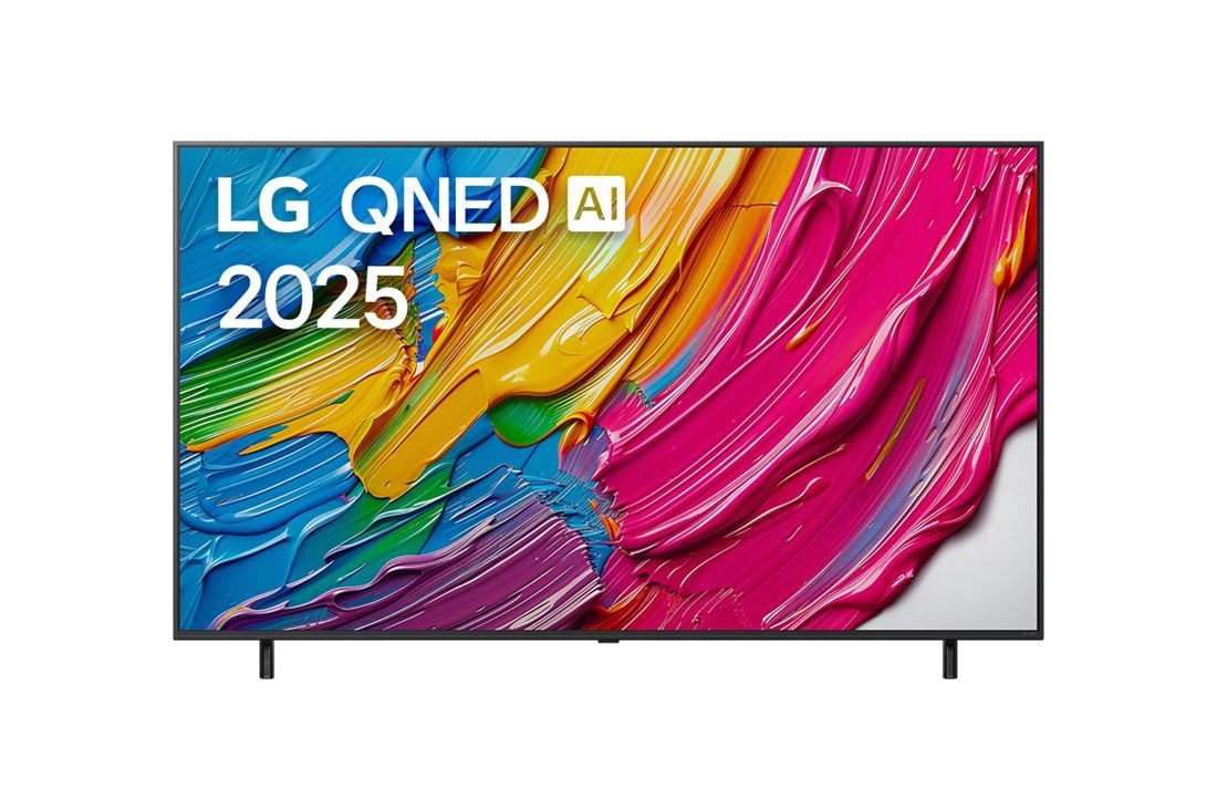 LG 65-дюймовый телевизор Smart TV LG QNED AI QNED80 4K 2025, Front view, 65QNED80A6A