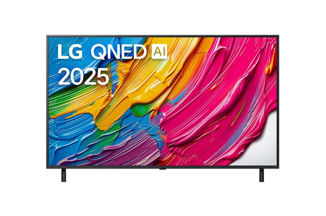 LG 55 дюймовый телевизор Smart TV LG QNED AI QNED80 4K 2025, Front view, 55QNED80A6A