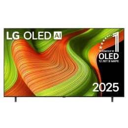 Вид спереди на телевизор LG QNED, QNED80 с текстом LG QNED, 2024 и логотипом webOS Re:New Program на экране2