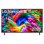 LG Телевизор LG 55NANO90A6B 55'' Nanocell AI 4K 2025, front view, 55NANO90A6B, thumbnail 1