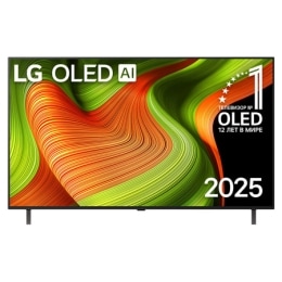 Вид спереди на телевизор LG QNED, QNED80 с текстом LG QNED, 2024 и логотипом webOS Re:New Program на экране2