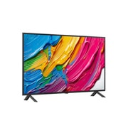 LG Телевизор LG 43QNED80A6A 43'' QNED AI 4K 2025, Вид справа и сбоку под небольшим углом на телевизор LG QNED80 TV , 43QNED80A6A, thumbnail 2