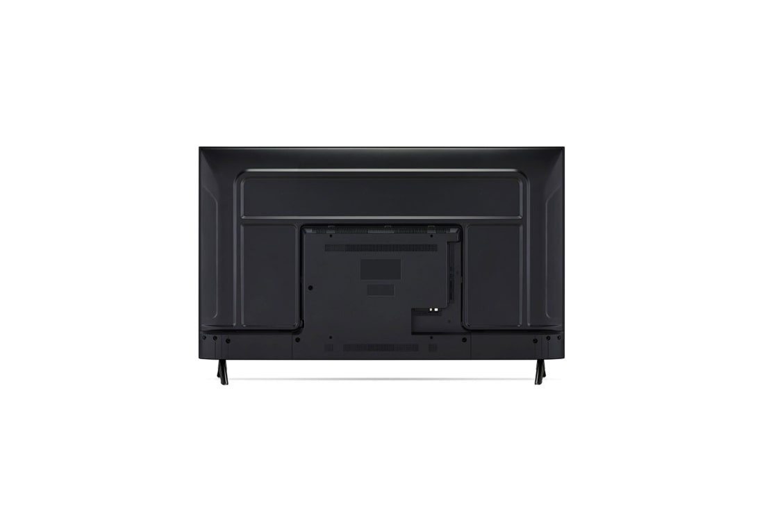 LG Телевизор LG 55UA73006LA 55'' UHD AI 4K 2025, Фронтальный вид задней панели телевизора LG UHD UA73, видны разъемы на задней панели и подставка телевизора., 55UA73006LA, thumbnail 15