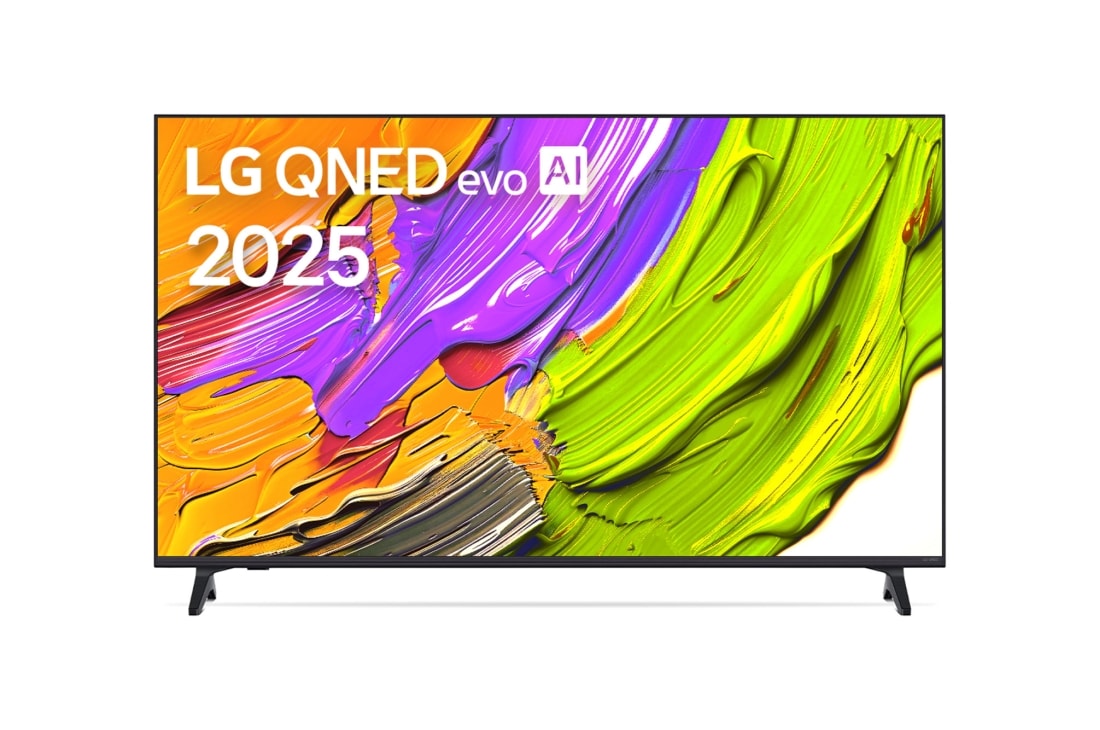 LG 55-дюймовый LG QNED AI QNED70 4K Smart TV 2025, front view, 55QNED70A6A