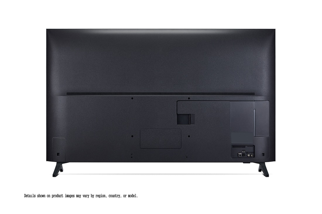 LG Телевизор LG 55QNED70A6A 55'' QNED AI 4K 2025, Фронтальный вид задней панели телевизора LG QNED70, видны разъемы на задней панели и подставка телевизора., 55QNED70A6A, thumbnail 7