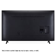 LG Телевизор LG 75QNED70A6A 75'' QNED AI 4K 2025, Фронтальный вид задней панели телевизора LG QNED70, видны разъемы на задней панели и подставка телевизора., 75QNED70A6A, thumbnail 3