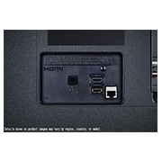 LG Телевизор LG 75QNED70A6A 75'' QNED AI 4K 2025, Крупный план разъемов на задней панели телевизора LG QNED70., 75QNED70A6A, thumbnail 11