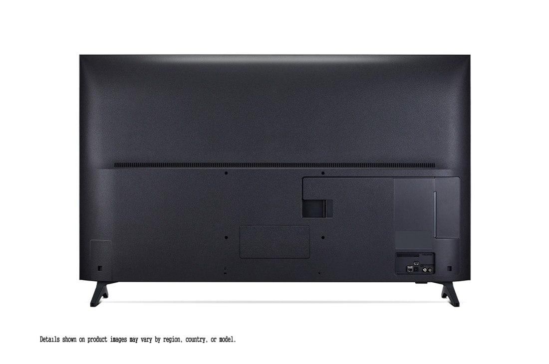 LG Телевизор LG 50QNED70A6A 50'' QNED AI 4K 2025, Фронтальный вид задней панели телевизора LG QNED70, видны разъемы на задней панели и подставка телевизора., 50QNED70A6A, thumbnail 3