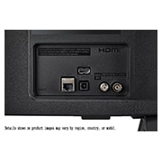 LG Телевизор LG 50QNED70A6A 50'' QNED AI 4K 2025, Крупный план разъемов на задней панели телевизора LG QNED70., 50QNED70A6A, thumbnail 11