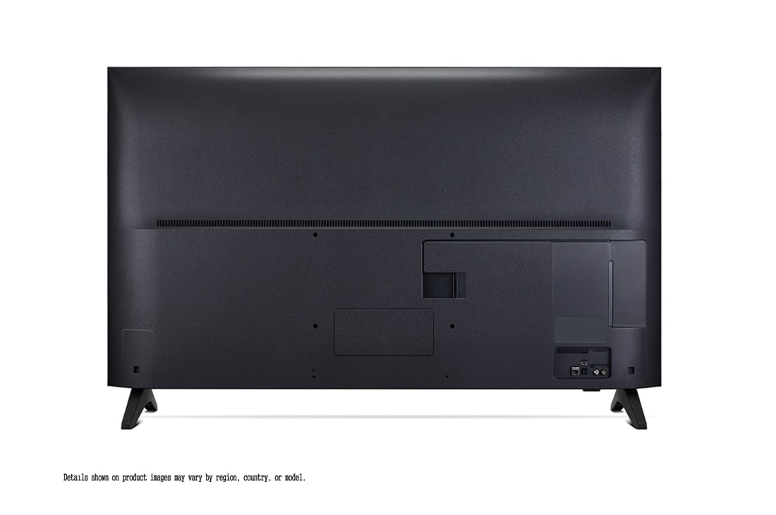 LG Телевизор LG 43QNED70A6A 43'' QNED AI 4K 2025, Фронтальный вид задней панели телевизора LG QNED70, видны разъемы на задней панели и подставка телевизора., 43QNED70A6A, thumbnail 3