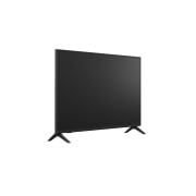 LG Телевизор LG 43UA74006LB 43'' UHD AI 4K 2025, Вид с поворота телевизора LG UHD UA74 слева с акцентом на вид рамки и черный экран., 43UA74006LB, thumbnail 13