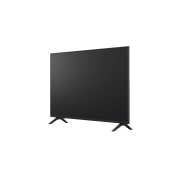 LG Телевизор LG 50UA74006LB 50'' UHD AI 4K 2025, Вид с поворота телевизора LG UHD UA74 справа с акцентом на вид рамки и черный экран., 50UA74006LB, thumbnail 14