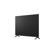 LG Телевизор LG 55UA74006LB 55'' UHD AI 4K 2025, Вид с поворота телевизора LG UHD UA74 справа с акцентом на вид рамки и черный экран., 55UA74006LB, thumbnail 14