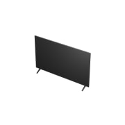 LG Телевизор LG 55UA74006LB 55'' UHD AI 4K 2025, Вид телевизора LG UHD UA74 сверху три четверти с черным экраном., 55UA74006LB, thumbnail 17