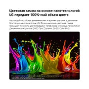 LG 65-дюймовый телевизор Smart&nbsp;TV LG QNED evo AI QNED80 Mini LED 4K 2026, LG QNED evo AI QNED80 Mini LED с функцией Динамические цвета QNED Про заполняет экран яркими, плавными всплесками разноцветного, похожего на краски движения, демонстрируя улучшенную насыщенность цвето, 65QNED80B6B, thumbnail 3