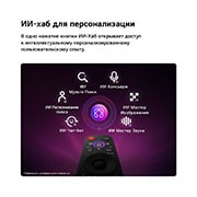 LG 50-дюймовый телевизор Smart TV LG NANO 4K UHD AI NU80 2026, LG NANO 4K UHD AI NU80 оснащен хабом AI Hub для персонализации, со значком ИИ над пультом дистанционного управления, окруженном надписями: ИИ Мульти поиск Multi AI Search, ИИ Консьерж AI Concierge, ИИ Идентификация по голосу AI Voice ID с Моя страница My Page, ИИ Чатбот AI Chatbot, ИИ мастер изображений AI Picture Wizard и ии мастер звука AI Sound Wizard., 50NU800B6LC, thumbnail 9
