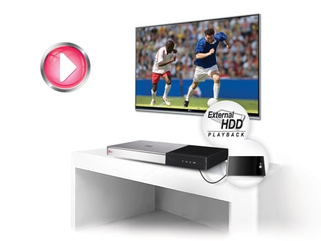 Воспроизведение с внешних жестких дисков