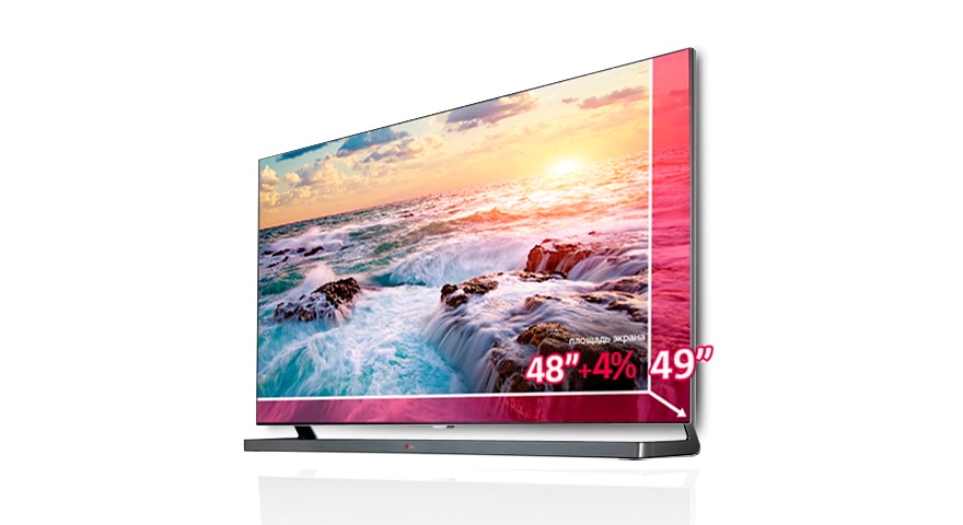 Умный выбор с LG - получай +4% к площади экрана