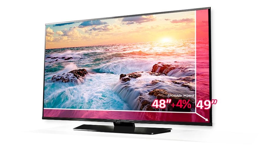 Умный выбор с LG - получай +4% к площади экрана