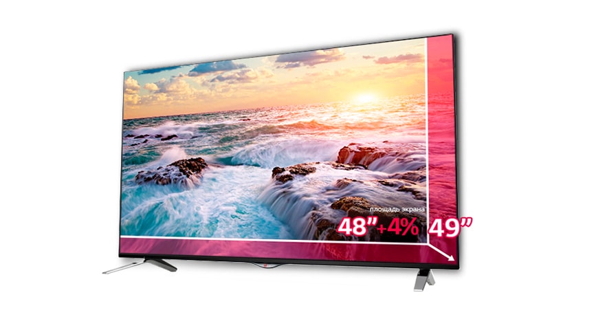 Умный выбор с LG - получай +4% к площади экрана