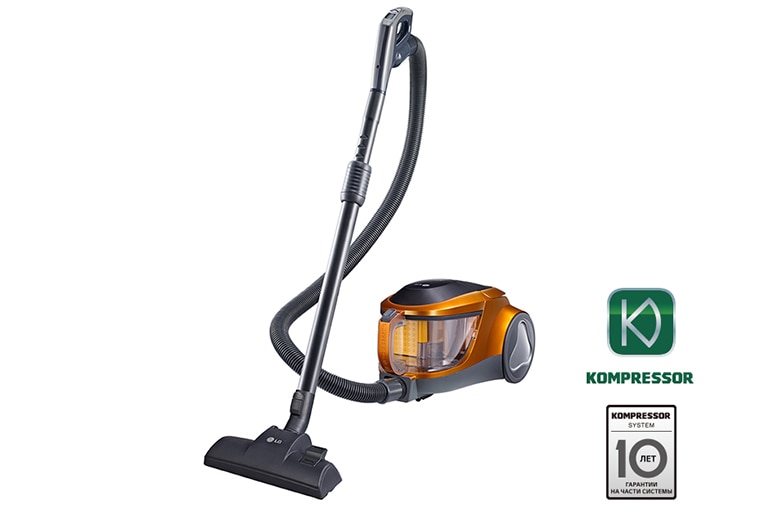 LG Пылесос с автоматической системой прессования пыли Kompressor, VC53201NHTO, thumbnail 1