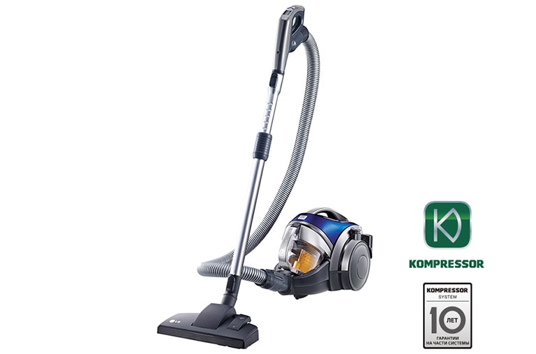 LG Пылесос с автоматической системой прессования пыли Kompressor, VC83201SCAN, thumbnail 1