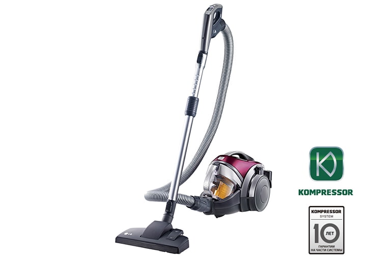 LG Пылесос с автоматической системой прессования пыли Kompressor, VC83203SCAN, thumbnail 1
