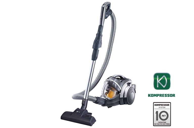 LG Пылесос с автоматической системой прессования пыли Kompressor, VC73182UHAS, thumbnail 1