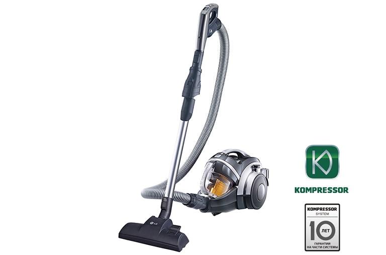 LG Пылесос с автоматической системой прессования пыли Kompressor, VK89304H, thumbnail 1