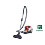 LG Пылесос LG VK89380NSP | Система Kompressor | Мощность 380 Вт, Front view, VK89380NSP, thumbnail 1