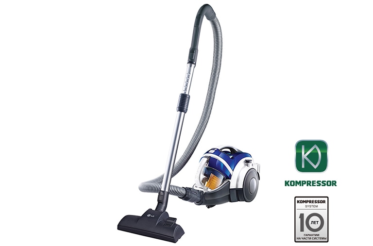 LG Пылесос с автоматической системой прессования пыли Kompressor, VC73180NBSP, thumbnail 1
