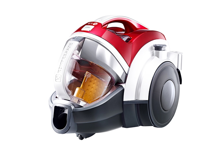 LG Пылесос LG VC73188NELR | Система Kompressor | Мощность 380 Вт, side view, VC73188NELR, thumbnail 2