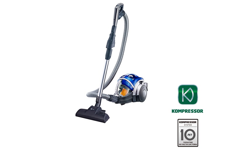 LG Пылесос с автоматической системой прессования пыли Kompressor , VC73203UHAB, thumbnail 1