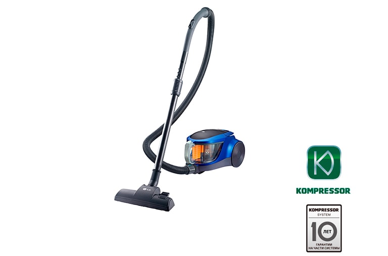 LG Пылесос с автоматической системой прессования пыли Kompressor, VK76A09NTCB, thumbnail 1